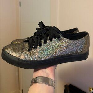 Gold Holographic Sneakers